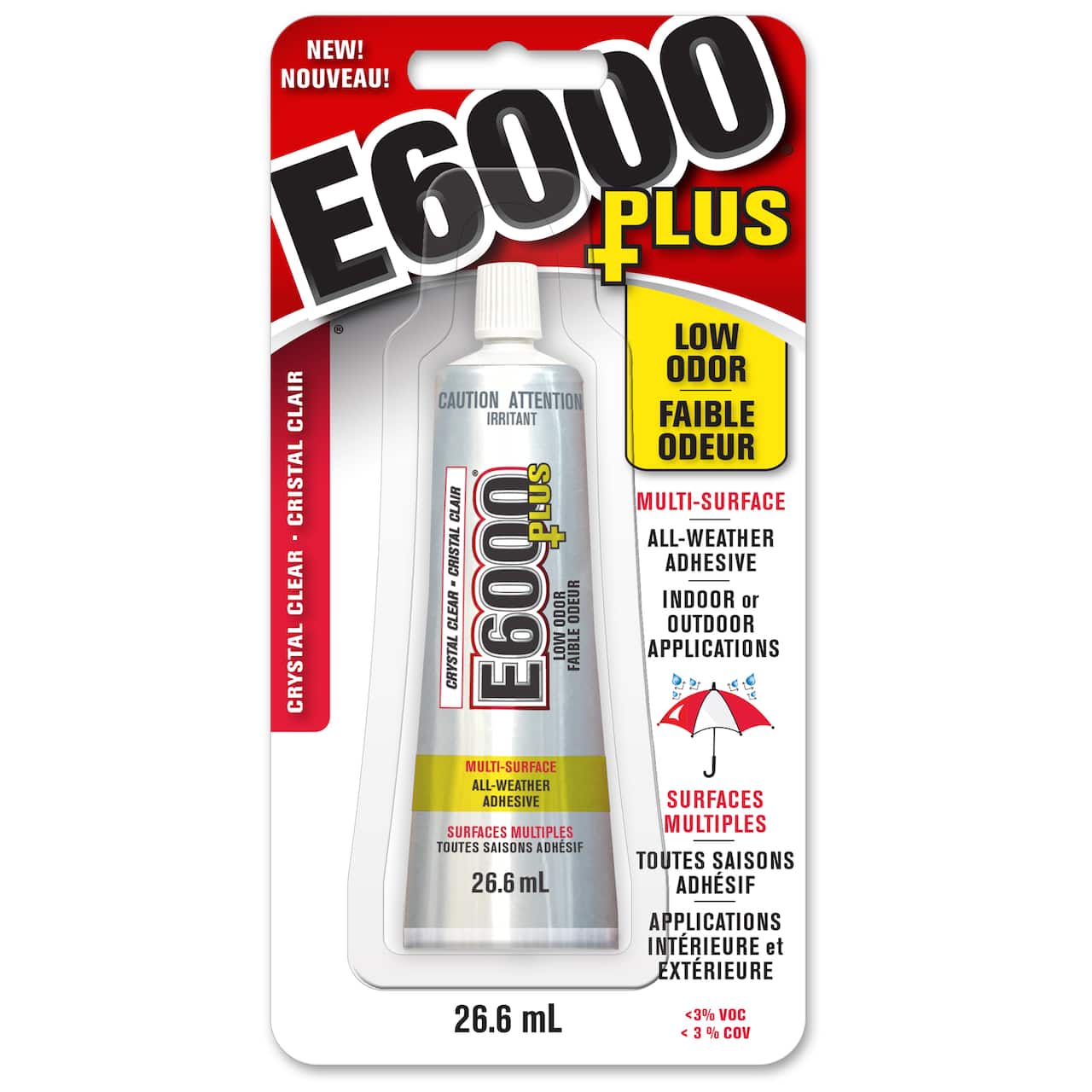 E6000® Plus Crystal Clear All-Weather Adhesive